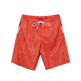 Isaia Red Polyester Swim Shorts